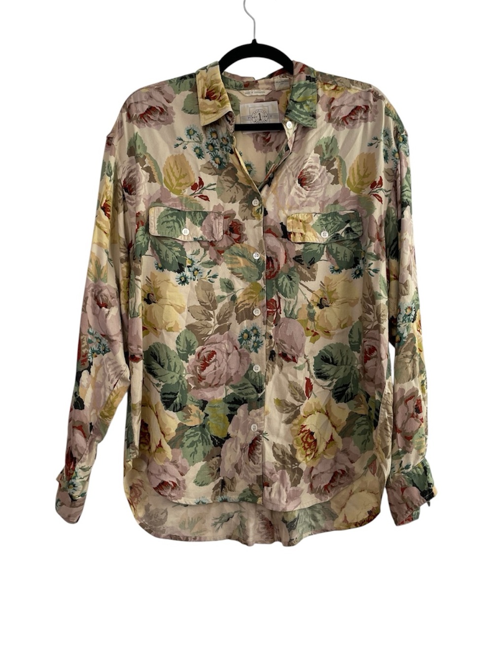 Vintage Floral Button Up Size Medium